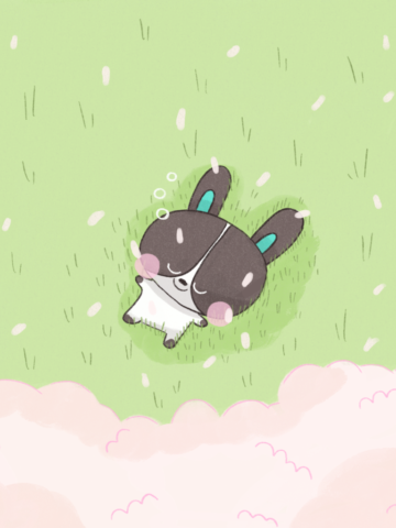 Bunny Napping in the Field